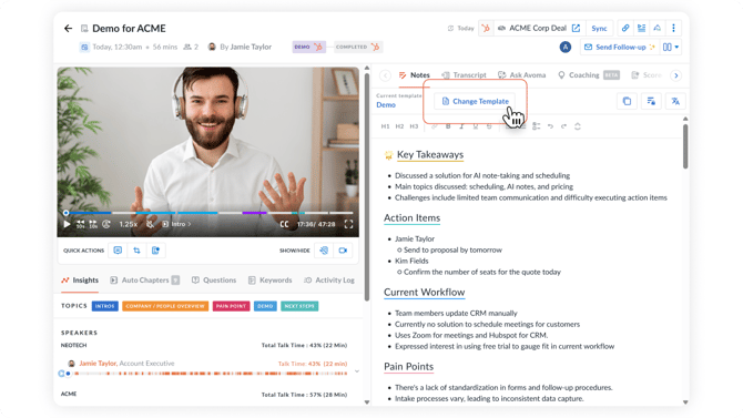 After Meeting Workflow Screen #03