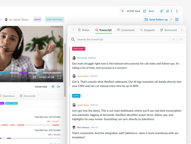 Avoma meeting transcript