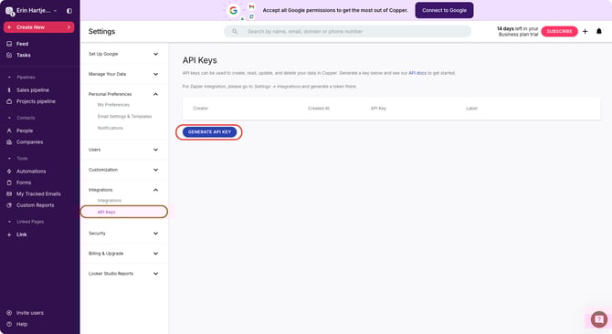 Avoma- Copper CRM integration