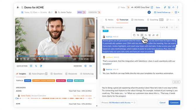 How to Comment on a Meeting ✅