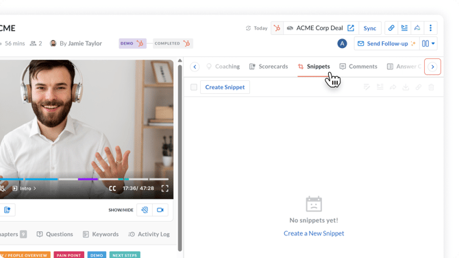 How to Create and Share Snippets - Screen #02