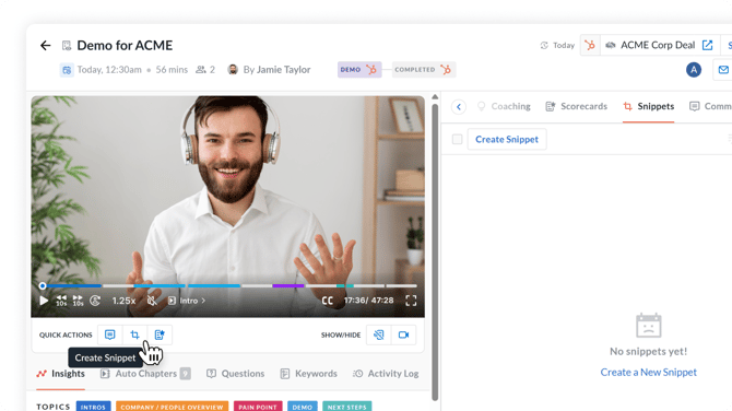 How to Create and Share Snippets - Screen #04
