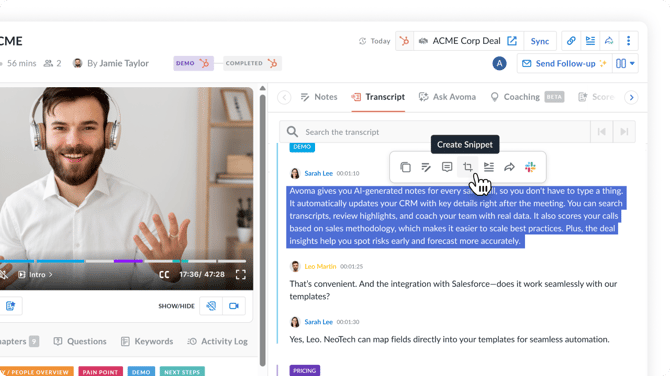How to Create and Share Snippets - Screen #11