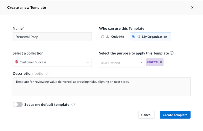 How to create a new template