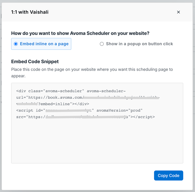 inline-popup-scheduling-page-embed-options