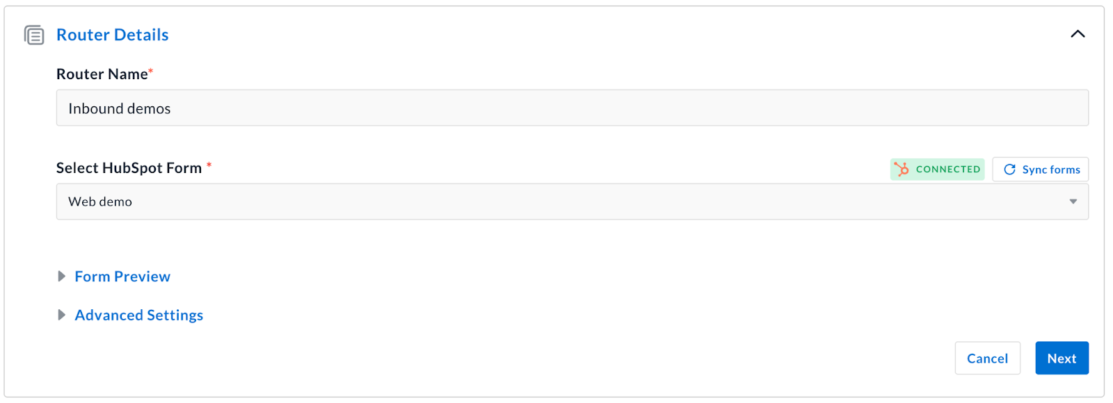 Updating router details