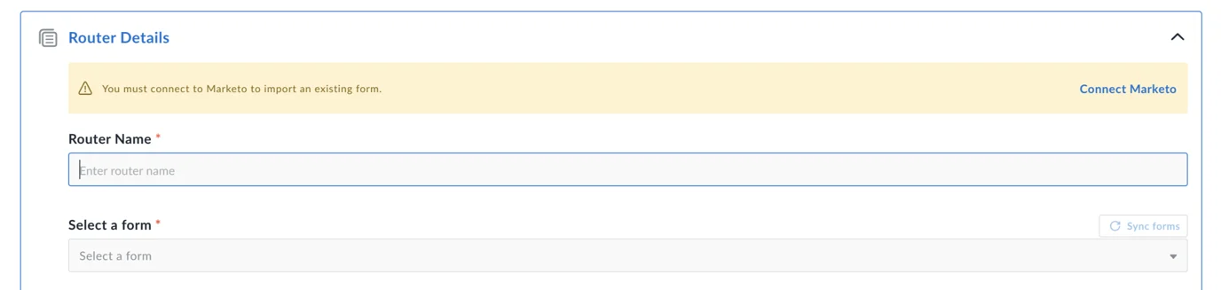 Connecting Marketo to router in Avoma