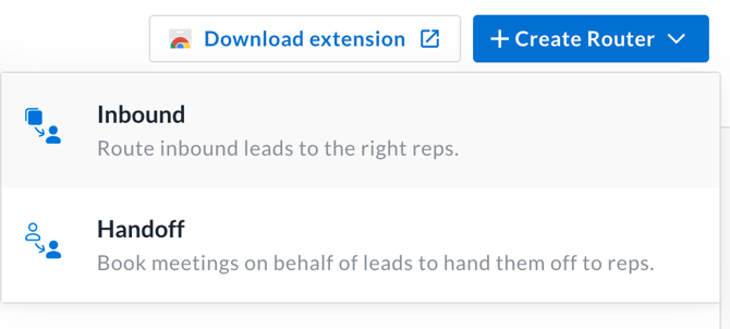Connecting router to inbound form