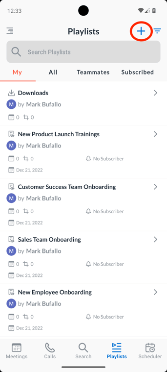 Creating smart playlists in Avoma android app